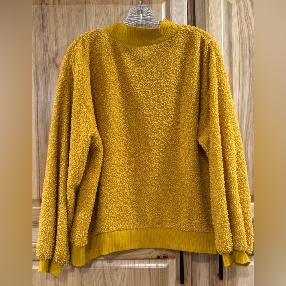 Cozy Soft Yellow/Gold Sweatshirt Top by Porridge Anthropologie Casual Versatile - Picture 5 of 9